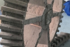 Cogwheel casting pattern found in Dulverton Laundry attic 2015